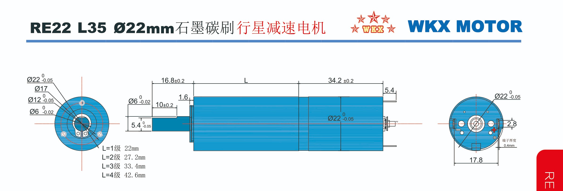 行星減速箱 22A 行星減速箱 22A